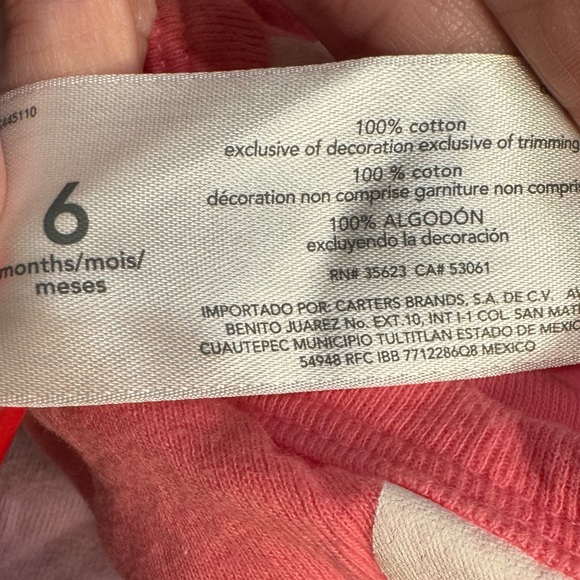 CARTER’S BABY GIRL BODYSUIT TANK SET - Picture 6 of 7